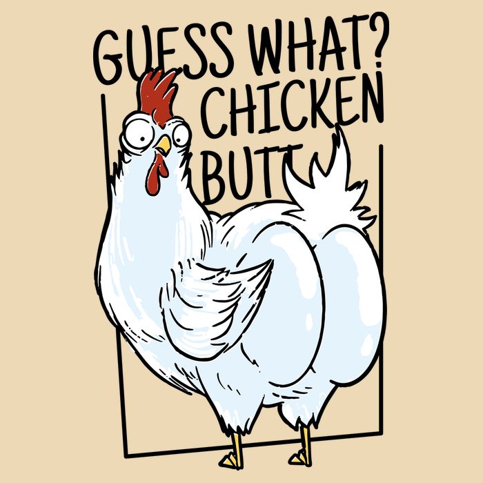 Guess What Chicken Butt Funny Zip Tote Bag