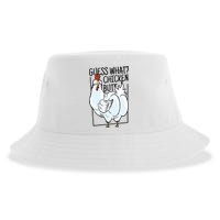 Guess What Chicken Butt Funny Sustainable Bucket Hat