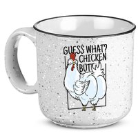 Guess What Chicken Butt Funny 15oz Campfire Ceramic Mug