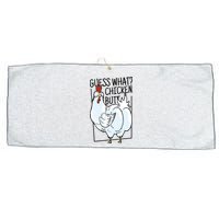 Guess What Chicken Butt Funny Large Microfiber Waffle Golf Towel