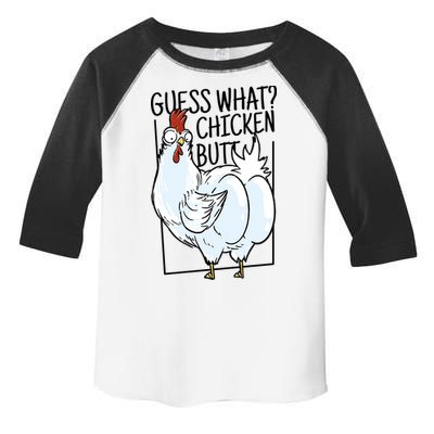 Guess What Chicken Butt Funny Toddler Fine Jersey T-Shirt