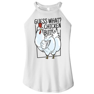Guess What Chicken Butt Funny Women's Perfect Tri Rocker Tank