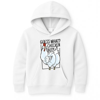 Guess What Chicken Butt Funny Kids Hoodie