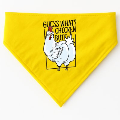 Guess What Chicken Butt Funny USA-Made Doggie Bandana