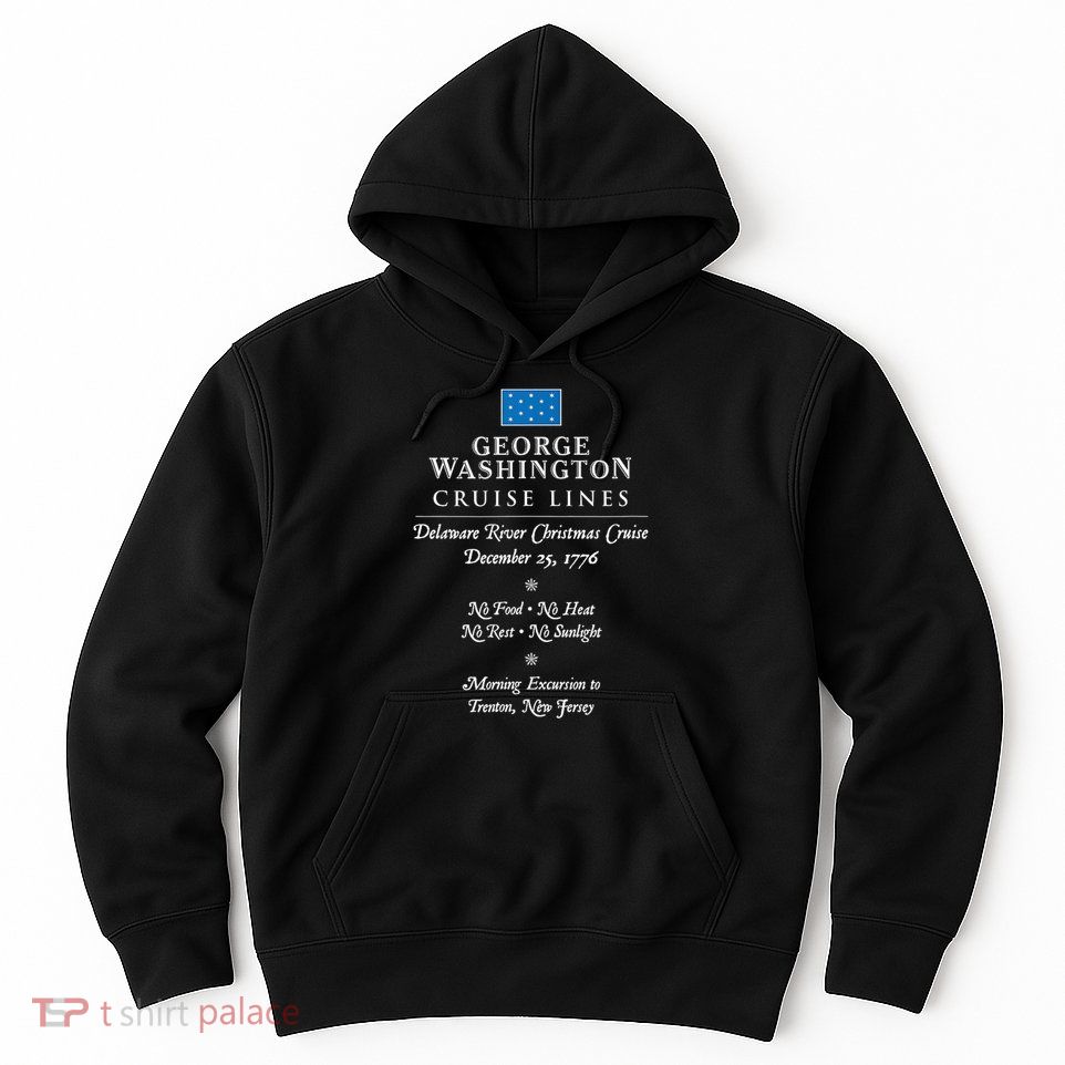 George Washington Crossing Delaware River 1776 Hoodie