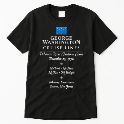 George Washington Crossing Delaware River 1776 Tall T-Shirt
