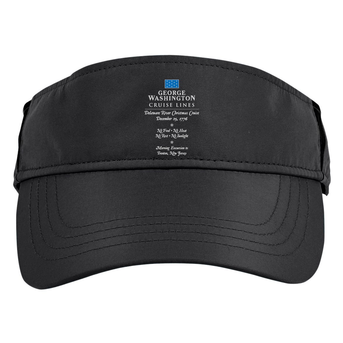 George Washington Crossing Delaware River 1776 Adult Drive Performance Visor