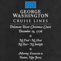 George Washington Crossing Delaware River 1776 Adult Drive Performance Visor