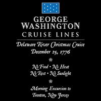 George Washington Crossing Delaware River 1776 Bucket Hat