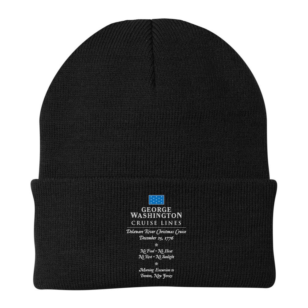George Washington Crossing Delaware River 1776 Beanie