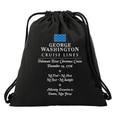 George Washington Crossing Delaware River 1776 Drawstring Bag