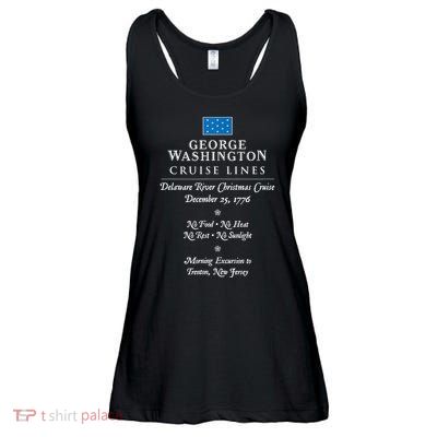 George Washington Crossing Delaware River 1776 Ladies Essential Flowy Tank
