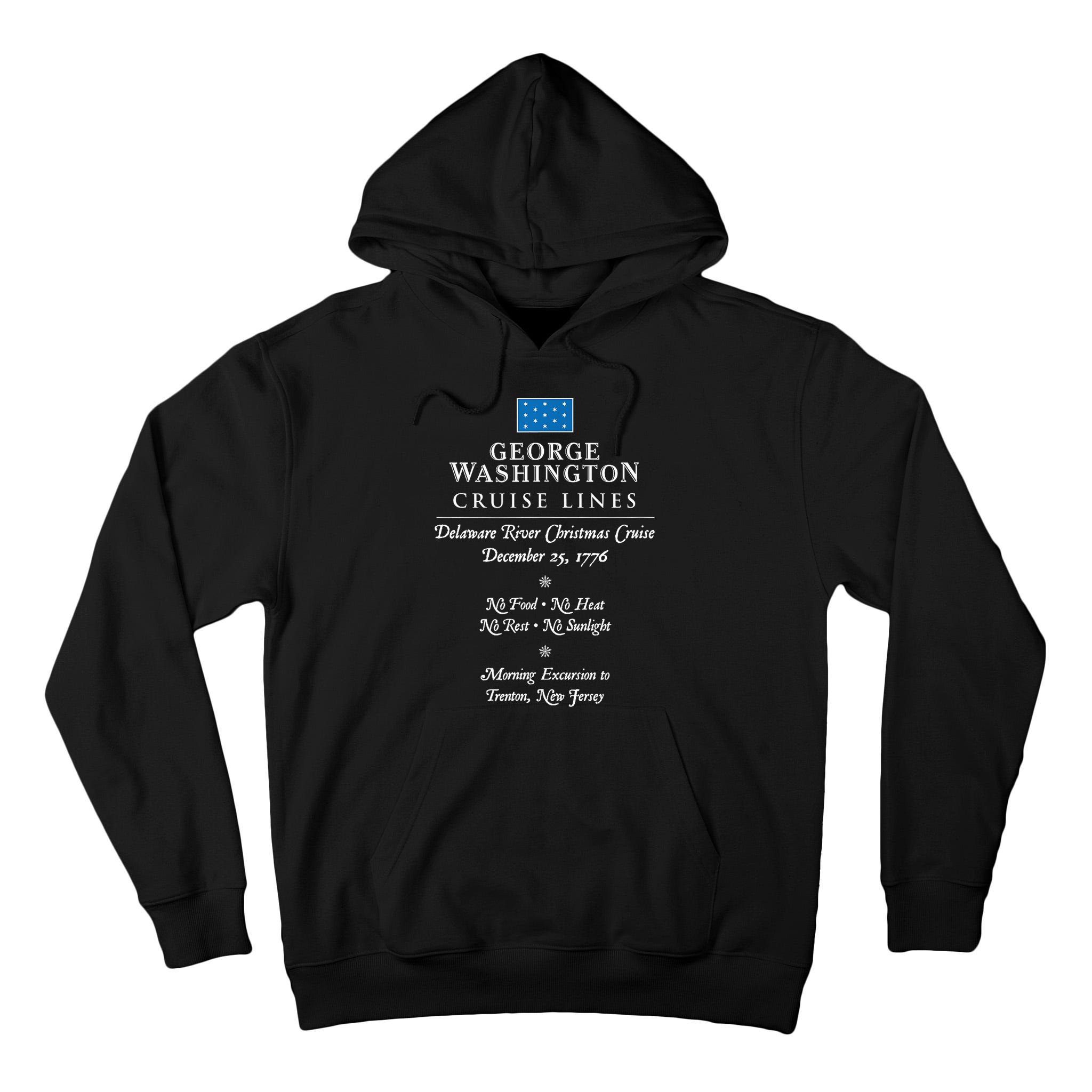 George Washington Crossing Delaware River 1776 Tall Hoodie