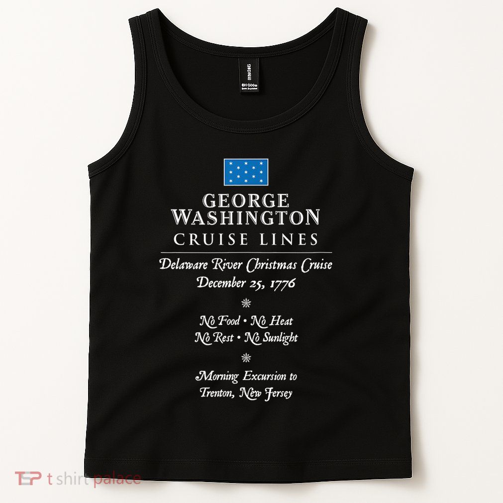 George Washington Crossing Delaware River 1776 Tank Top