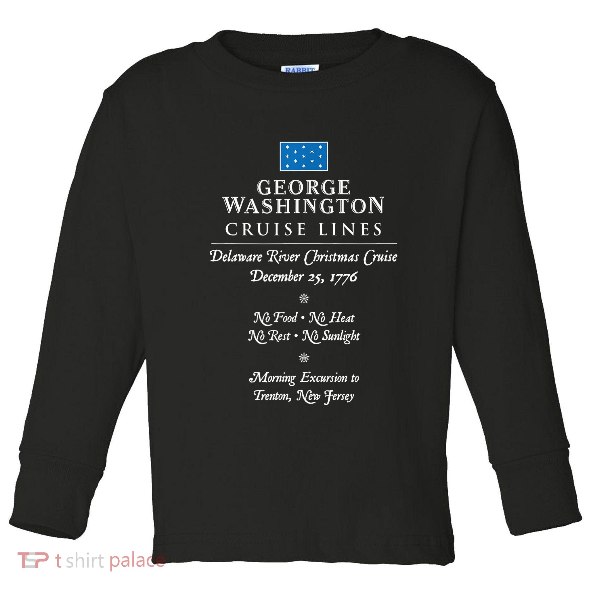 George Washington Crossing Delaware River 1776 Toddler Long Sleeve Shirt
