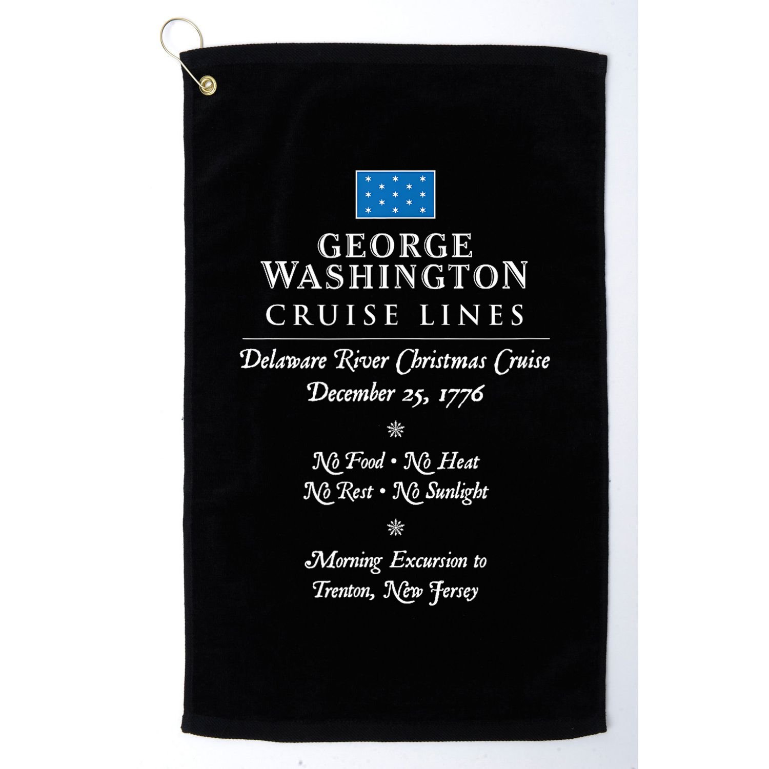 George Washington Crossing Delaware River 1776 Golf Towel