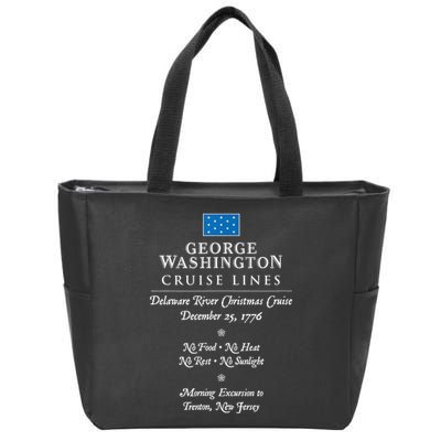 George Washington Crossing Delaware River 1776 Zip Tote Bag