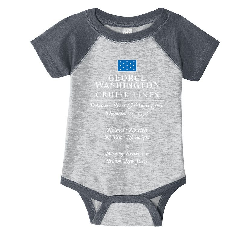 George Washington Crossing Delaware River 1776 Infant Baby Jersey Bodysuit