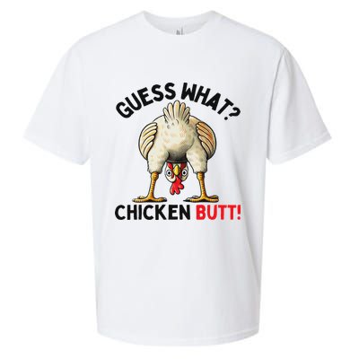 Guess What Chicken Butt Chicken Sueded Cloud Jersey T-Shirt