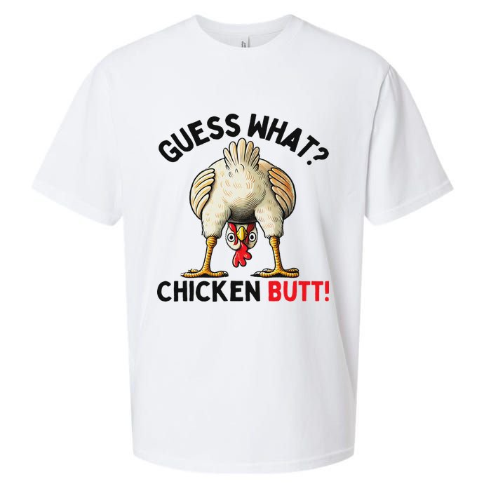 Guess What Chicken Butt Chicken Sueded Cloud Jersey T-Shirt
