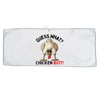 Guess What Chicken Butt Chicken Large Microfiber Waffle Golf Towel