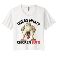 Guess What Chicken Butt Chicken Crop Top