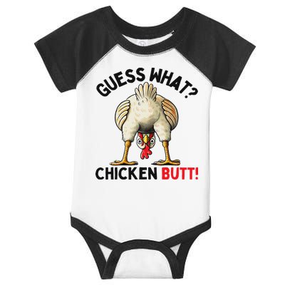 Guess What Chicken Butt Chicken Infant Baby Jersey Bodysuit