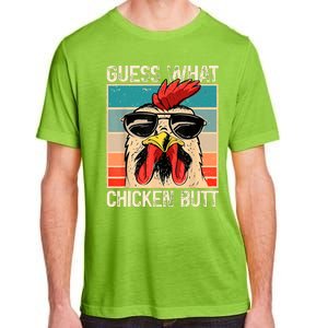 Guess What Chicken Butt | Funny Chicken Meme Adult ChromaSoft Performance T-Shirt