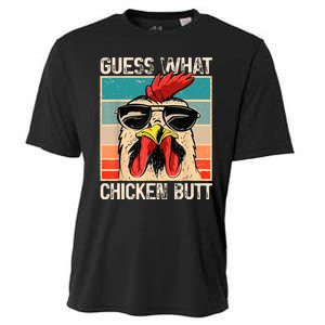 Guess What Chicken Butt | Funny Chicken Meme Cooling Performance Crew T-Shirt