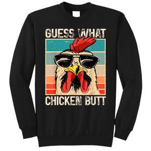 Guess What Chicken Butt | Funny Chicken Meme Sweatshirt