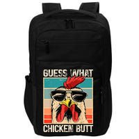 Guess What Chicken Butt | Funny Chicken Meme Impact Tech Backpack