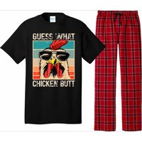 Guess What Chicken Butt | Funny Chicken Meme Pajama Set