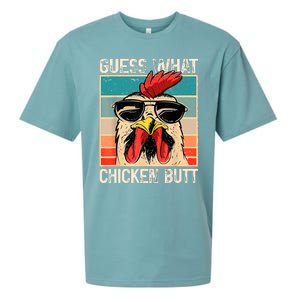 Guess What Chicken Butt | Funny Chicken Meme Sueded Cloud Jersey T-Shirt