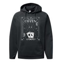 Gothic Witchy Coven Tarot Celestial Bachelorette Matching Performance Fleece Hoodie