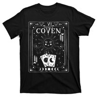 Gothic Witchy Coven Tarot Celestial Bachelorette Matching T-Shirt