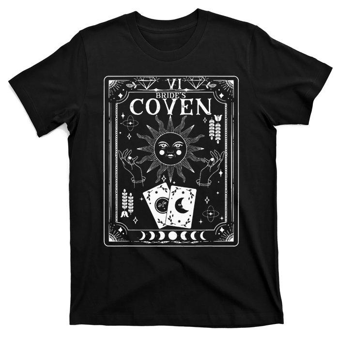 Gothic Witchy Coven Tarot Celestial Bachelorette Matching T-Shirt