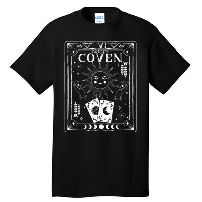 Gothic Witchy Coven Tarot Celestial Bachelorette Matching Tall T-Shirt