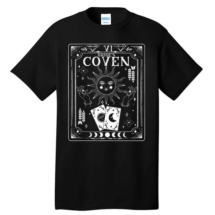 Gothic Witchy Coven Tarot Celestial Bachelorette Matching Tall T-Shirt