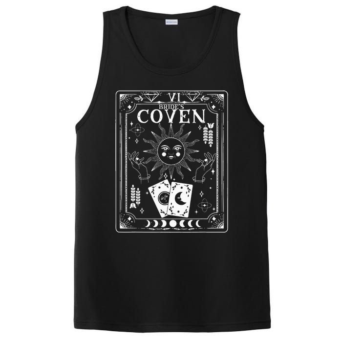 Gothic Witchy Coven Tarot Celestial Bachelorette Matching PosiCharge Competitor Tank