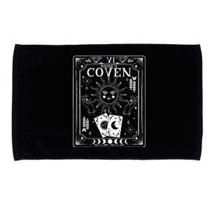 Gothic Witchy Coven Tarot Celestial Bachelorette Matching Microfiber Hand Towel