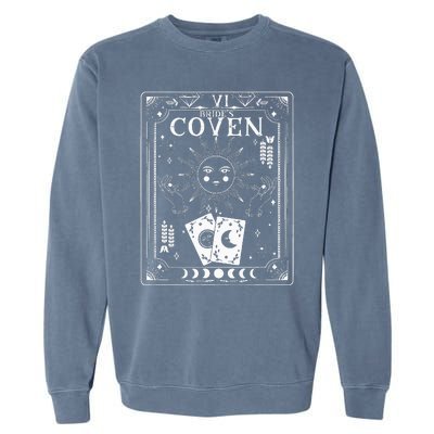 Gothic Witchy Coven Tarot Celestial Bachelorette Matching Garment-Dyed Sweatshirt