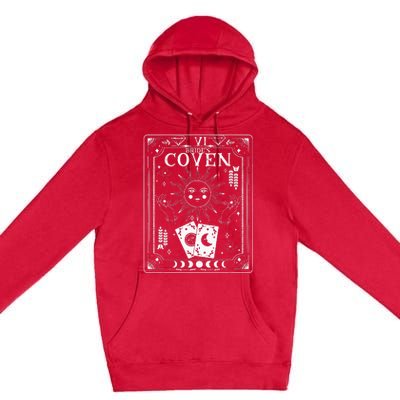 Gothic Witchy Coven Tarot Celestial Bachelorette Matching Premium Pullover Hoodie