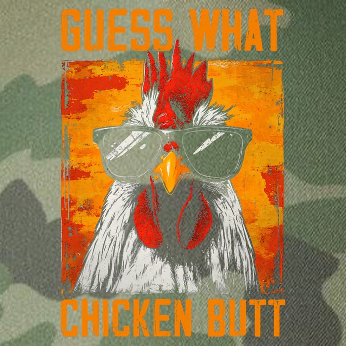 Guess What Chicken Butt Funny Saying Rooster Legacy Tie Dye Trucker Hat
