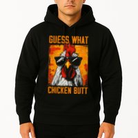 Guess What Chicken Butt Funny Saying Rooster Hoodie