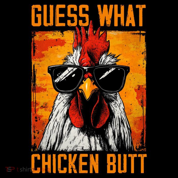 Guess What Chicken Butt Funny Saying Rooster Sweatshirt