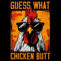 Guess What Chicken Butt Funny Saying Rooster 16 in Basic Backpack