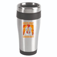 Guess What Chicken Butt Funny Saying Rooster 16oz Travel Tumbler