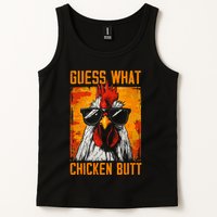 Guess What Chicken Butt Funny Saying Rooster Tank Top