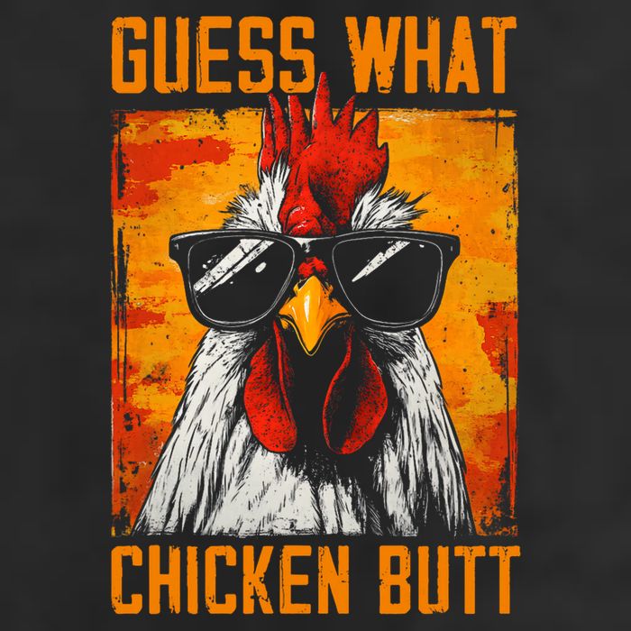 Guess What Chicken Butt Funny Saying Rooster Microfiber Hand Towel