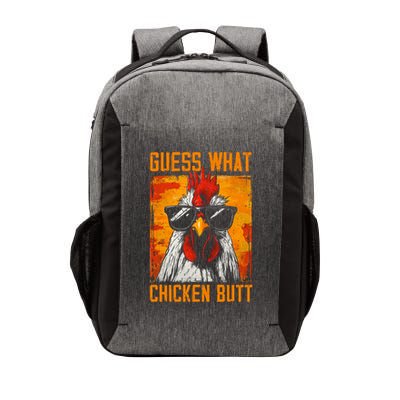 Guess What Chicken Butt Funny Saying Rooster Vector Backpack